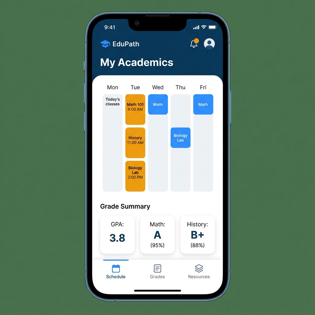 EduTrack mobile app