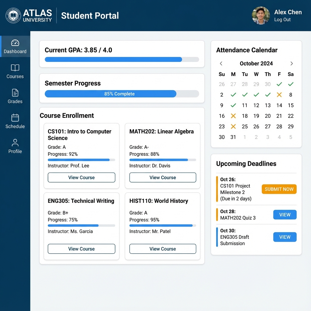 EduTrack Student Portal